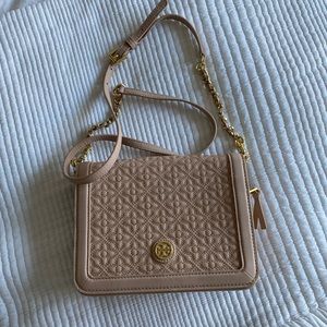 Tory Burch Bryant Crossbody in Light Oak (light pink)